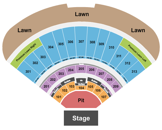 Morton Amphitheater RÜFÜS DU SOL Seating Chart